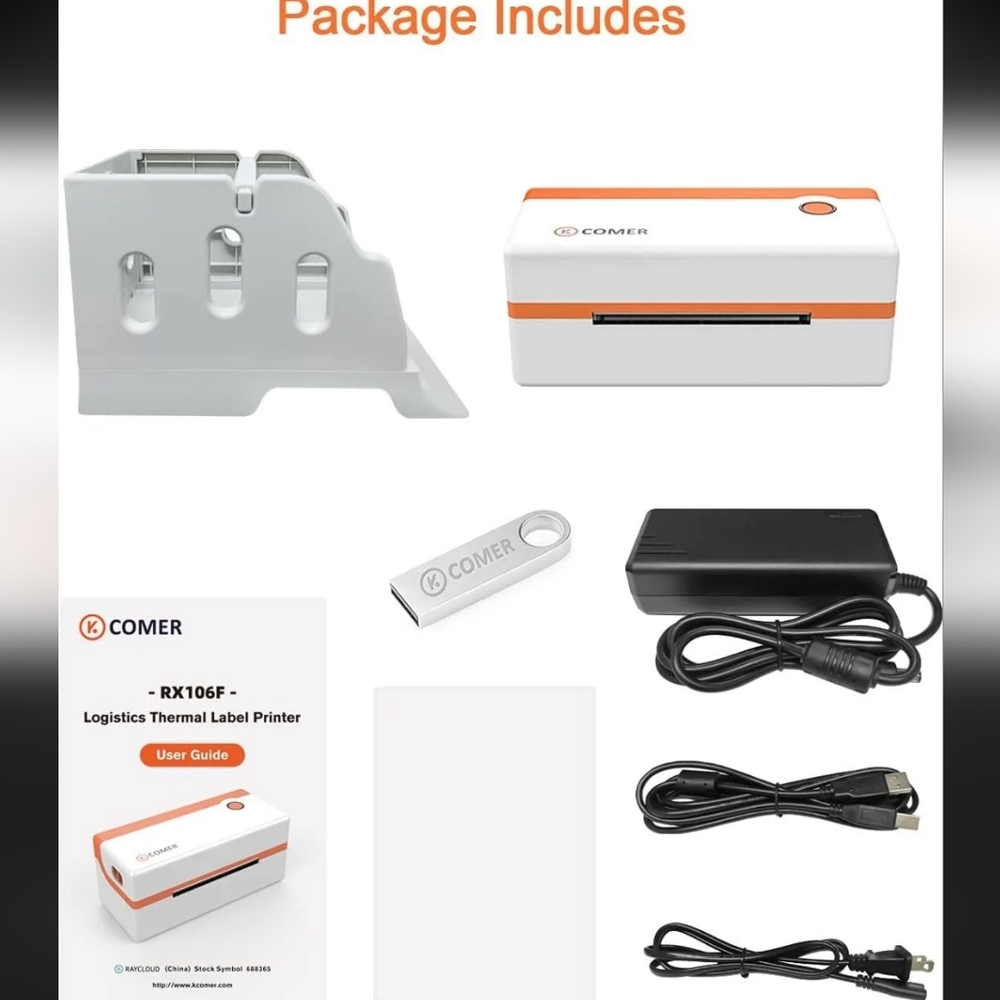 K Comer Logistics Thermal Label Printer 4x6